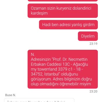 Yanlış Adrese Teslimat Ve İletişimsizlik Sorunu