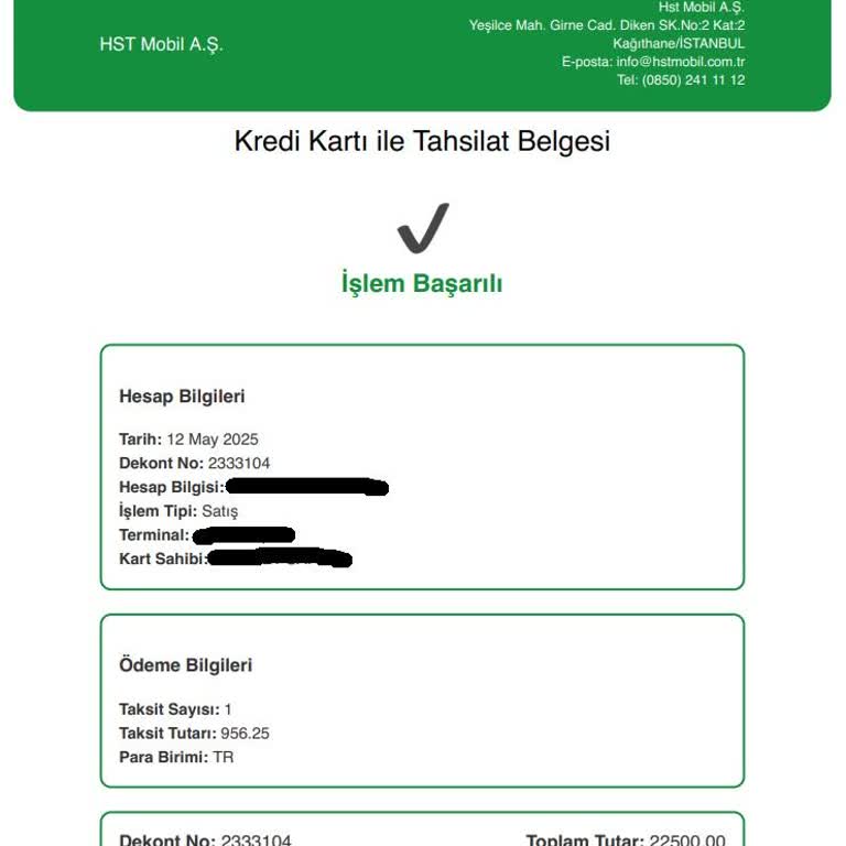 Hst Mobil Sanal Post Ödemesi Hesabıma Yatırılmadı