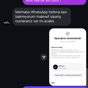 Sipariş Gelmedi İletişim Sağlanamıyor