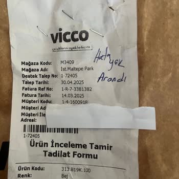 Vicco Ayakkabı Birkaç Haftada Deforme Oldu, Garanti Kabul Etmedi