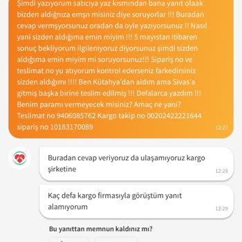 Yanlış Adrese Teslim Edilen Kargom Ve İlgisiz Müşteri Hizmetleri