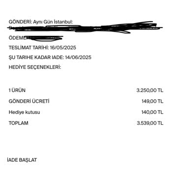 Satın Aldığım Hediye Kutusu Siparişimle Birlikte Gönderilmedi