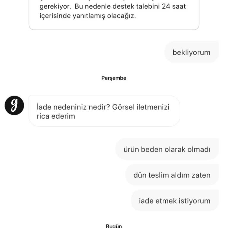 Gardrops İade Talebime Destek Hattı İlgisiz Kalıyor