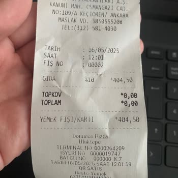 Eksik Ve Kalitesiz Pizza, Sorumsuz Kurye Deneyimi