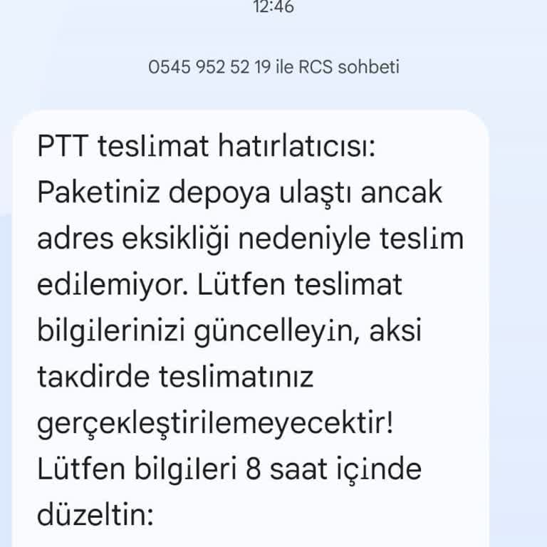 PTT Adıyla Gelen Sahte SMS'ler Yüzünden Endişeliyim