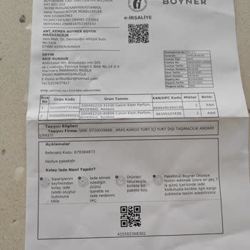 Eksik Gönderilen Parfüm Ve Geciken İade Süreci Hakkında Şikayetim Var