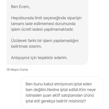 Ürünlerim İptal Edildi, Vade Farkı Ödemek Zorunda Kaldım Mağduriyetim Giderilmiyor
