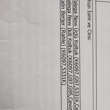 Yanlış Kumaş Ve Renkte Koltuk Teslimatı, İletişim Sorunu