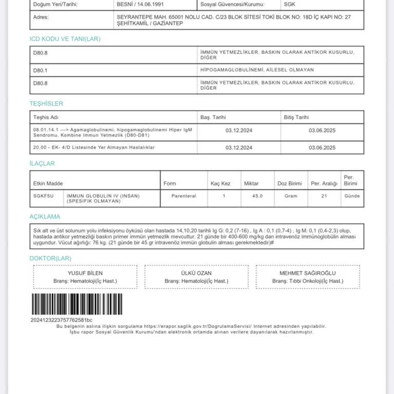 Tedavim Gecikti, Sağlığım Tehlikeye Atıldı: Medipol Bahçelievler Hematoloji Şikayeti