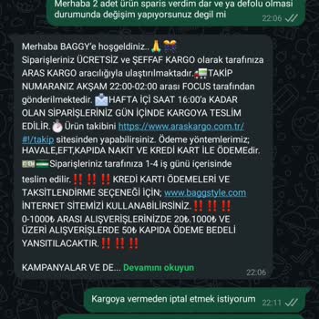 İade Talebime Yanıt Verilmedi, Ürünler Beklentimi Karşılamadı