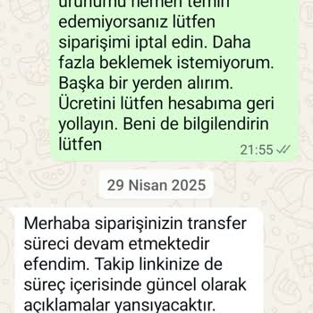 Paramı Aldılar Ne Ürünü Gönderdiler Ne De İade Yaptılar