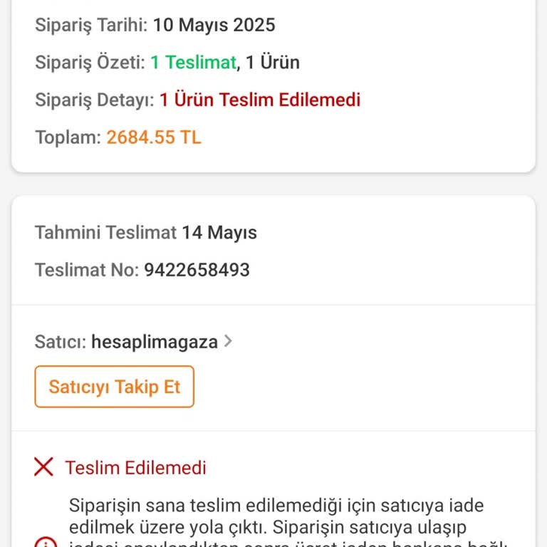 Trendyol Express Teslimat Sorunu Ve Yetersiz Müşteri Hizmeti