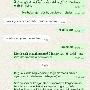 Ödeme Sonrası İletişimsizlik Ve Kargo Bilgisinin Paylaşılmaması Mağduriyet Yaratıyor