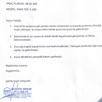 2023 Model MAN TGE 3.180 Araçta Paslanma Ve Şanzıman Sorunları