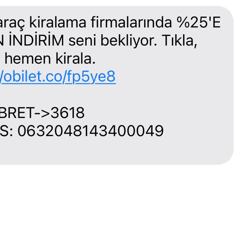 Obilet'ten İzinsiz Reklam Mesajları Ve Numara İptal Sorunu