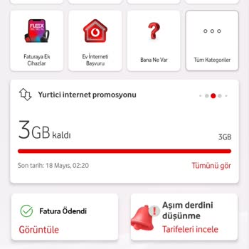 Vodafone Kullanıcı Dostu Olmayan İnternet Paketi Sistemi