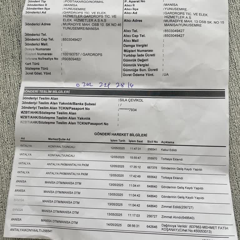 Yanlış Adrese Teslim Edilen Kargomun Akıbetini Öğrenmek İstiyorum