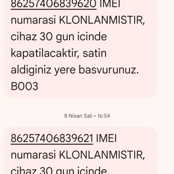 Trendyoldan Alınan Telefonun IMEI Klonlanması Sonrası Mağduriyet