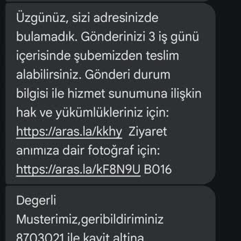 Aras Kargo Kurye Davranışı Ve Teslimat Sürecindeki Sorunlar