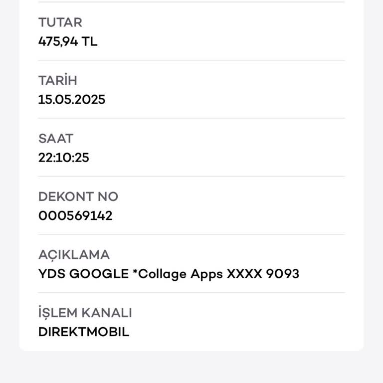 Google YDS Üzerinden İzinsiz Para Çekilmesi Ve İade Talebi