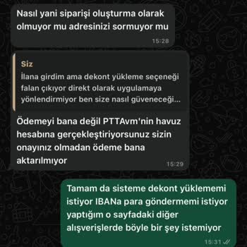 Letgo Üzerinden Epttavm Adıyla Yapılan Sahte Sipariş Girişimi