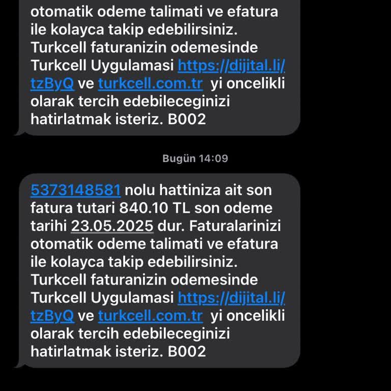 Başkasına Ait Numara Üzerinden Hatalı SMS Ve Fatura Gönderimi