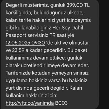 Kullanılmayan Yurt Dışı Paketi İçin Haksız Ücret Yansıtıldı