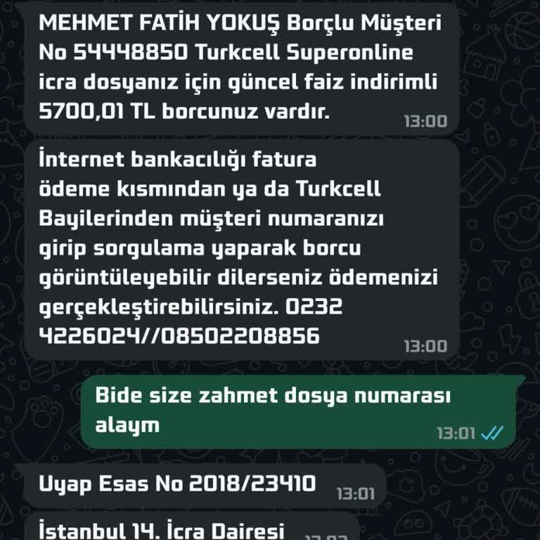 Kişisel Verilerimin İzinsiz Paylaşılması Ve Haksız Borç Talebi
