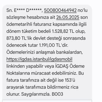 Fatura Tutarı Hatalı Hesaplanıyor, Mağduriyet Yaşıyorum