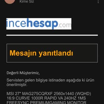 Monitör Arızası Ve Yetersiz Değişim Süreci