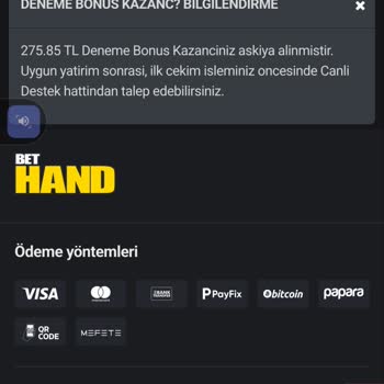 Bethand Kazandığım Bakiyenin Hesabımdan Silinmesi
