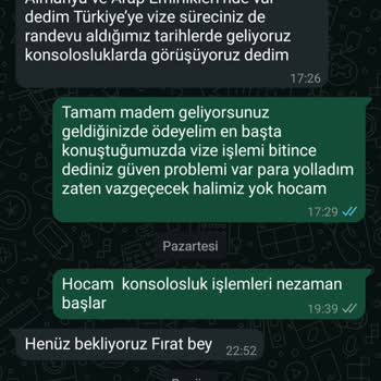 Vize Başvurusu Ve Sözleşme Sürecinde Yaşanan Mağduriyet