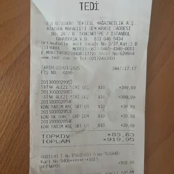 Çift Kişilik Alez Yanlış Boyut Ve Yırtık Çıktı Mağduriyet Yaşadım