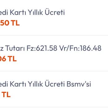 Kredi Kartı Yıllık Aidat Ücretinin İadesi Talebi