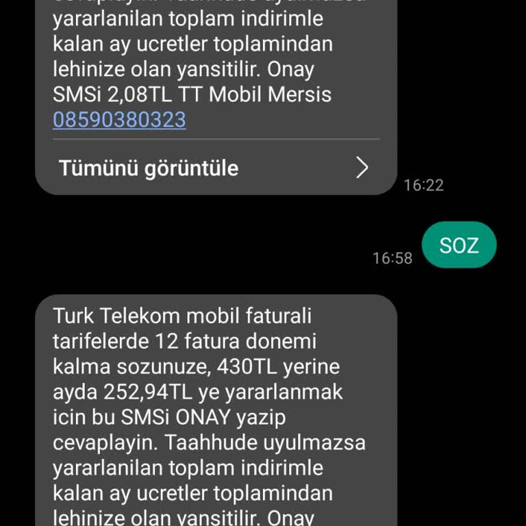 Taahhütlü Tarifede Beklenmedik Fiyat Farkı