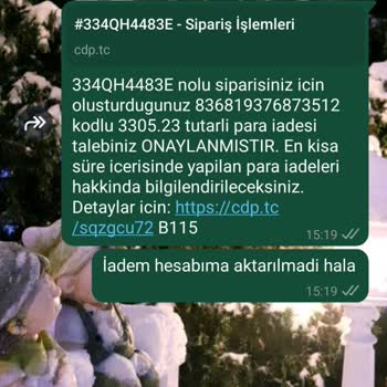 İade Edilmeyen Ücret Ve Cevapsız Müşteri Hizmeti Nedeniyle Mağduriyet