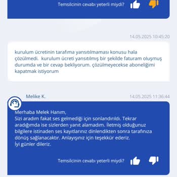 Kurulum Ücretiyle İlgili Verilen Sözler Tutulmadı