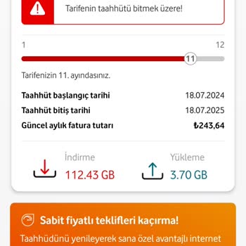 Vodafone Net Taahhüt Sonrası Yüksek Zam Ve Karışık Teklifler
