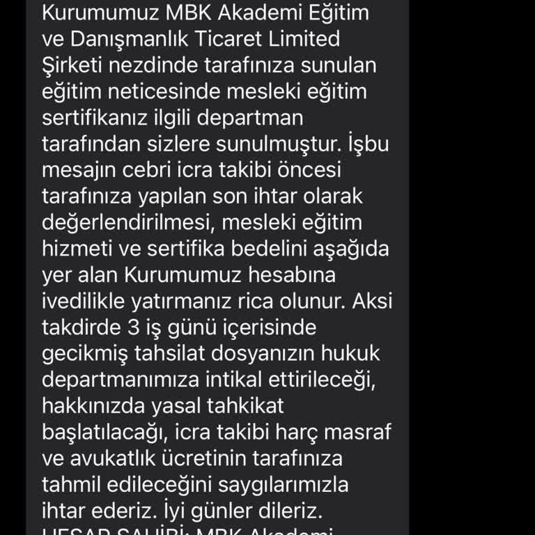 Kimlik Bilgilerimle İzinsiz İşlem Ve Sahte Sertifika Vaadi Mağduriyeti