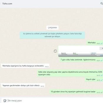 Siparişin Teslimatında Gecikme Ve İletişim Sorunu
