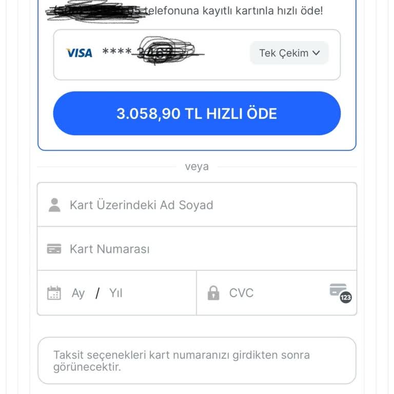 İzinsiz Kaydedilen Kartımı Silemiyorum Alışveriş Yapamıyorum