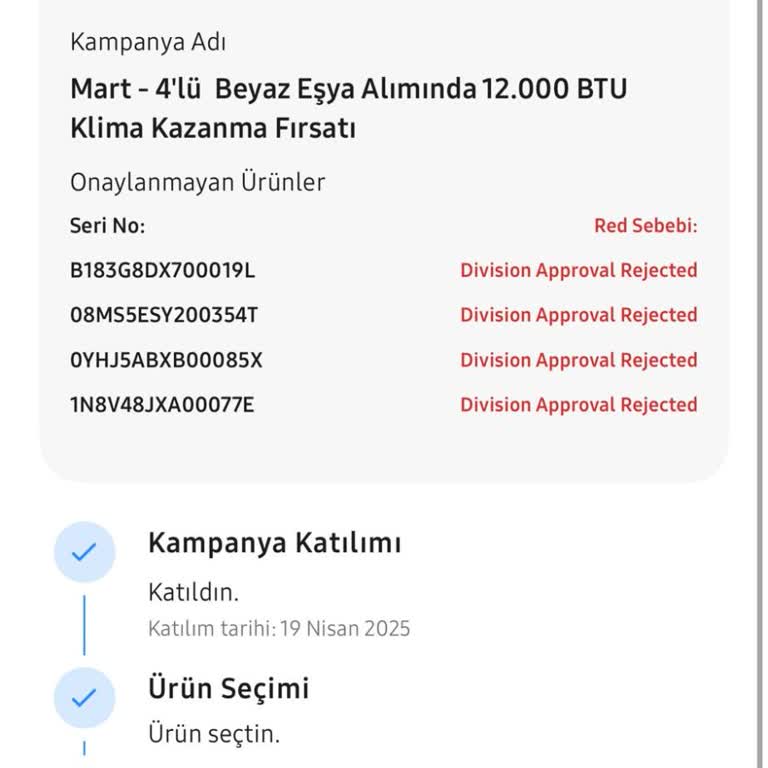 Kampanya Vaadi Yerine Getirilmedi, Klima Hediyesi Onaylanmadı