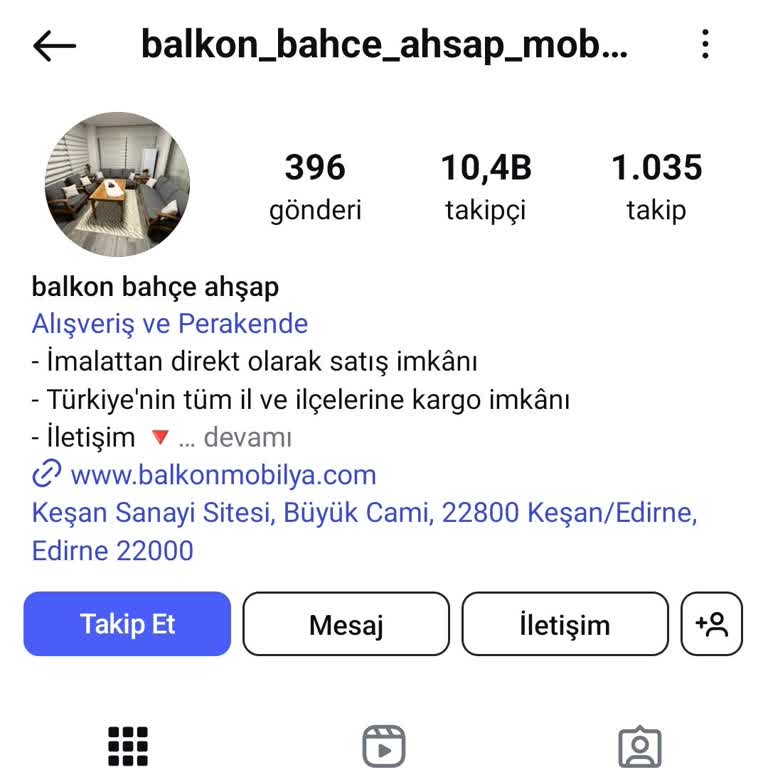 Balkon Mobilya Instagram'dan Aldığım Bahçe Mobilyası Siparişimde Mağduriyet Yaşadım