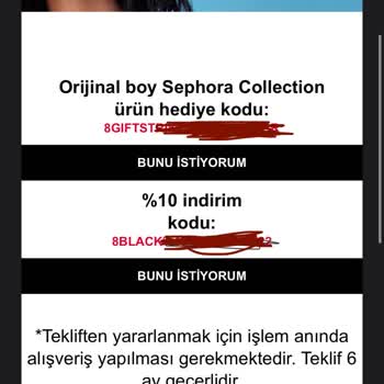 Sephora Black Kart Hediyesi Sürekli Gönderilmiyor Ve Mağdur Oluyorum