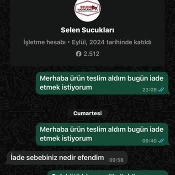 Satın Alınan Üründe Koku Problemi Ve İade Sürecinde İletişimsizlik