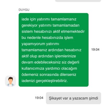 Marsbahis'te Yatırımım Hesabıma Geçmedi Ve Param İade Edilmiyor