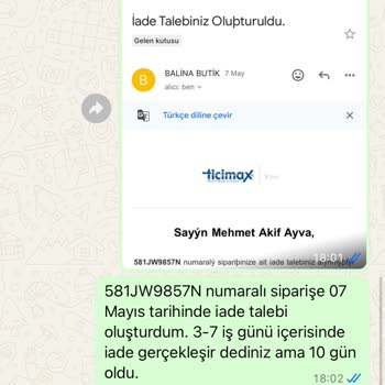 Ürün Teslim Edilmeden İade Talebim Reddedildi!