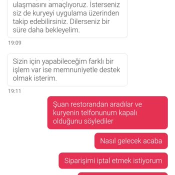 Siparişim Saatlerdir Teslim Edilmedi, Destek Alamadım