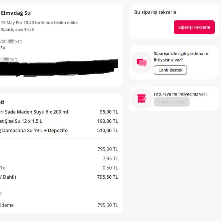 48 Saattir Teslim Edilmeyen Su Siparişi Ve Çözümsüz Müşteri Desteği