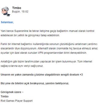Superonline Bağlantısı Valorant Sesli Sohbet Sorununu Çözmüyor, Acil Destek Bekliyorum
